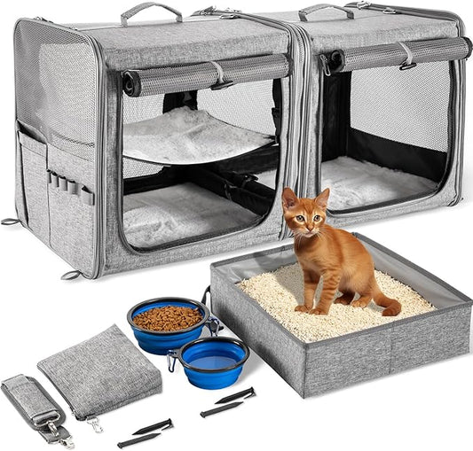 🐾 Suertree Large Travel Pet Carrier – Comfort on the Go! ✈️🐱🐶