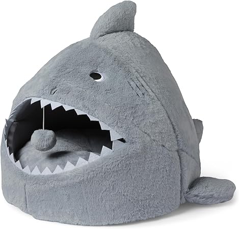 Cozy Shark House 🦈 | Adorable Shark-Shaped Pet Bed 🐾 Perfect for Cats & Dogs!